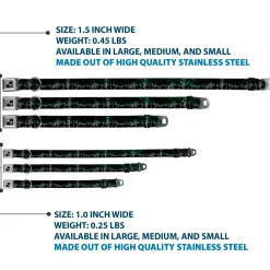 Dog Bone Seatbelt Buckle Collar - Seattle Vivid Skyline/Space Dust