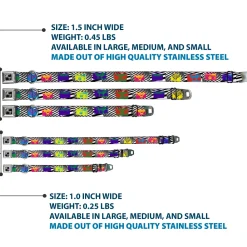 Dog Bone Seatbelt Buckle Collar - Eighties Boomboxes