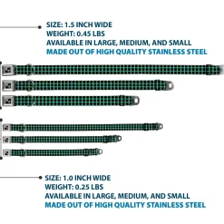 Dog Bone Seatbelt Buckle Collar - Wire Grid Black/Turquoise/Yellow