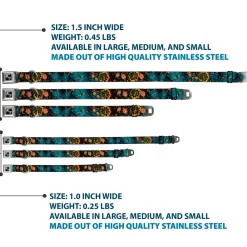 Dog Bone Seatbelt Buckle Collar - Honor CLOSE-UP Black