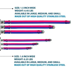 Dog Bone Seatbelt Buckle Collar - Flag Bisexual Pink/Purple/Blue