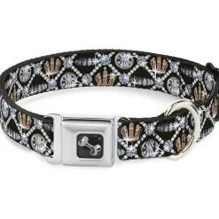 Dog Bone Seatbelt Buckle Collar - Bling