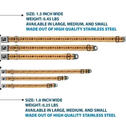 Dog Bone Seatbelt Buckle Collar - Suits Tan Stone