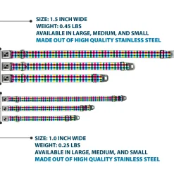 Dog Bone Seatbelt Buckle Collar - Buffalo Plaid White/Multi Color