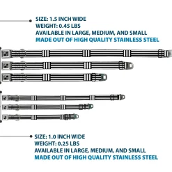 Dog Bone Seatbelt Buckle Collar - Stripe Blocks Black/White