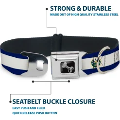 Dog Bone Seatbelt Buckle Collar - El Salvador Flag