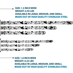 Dog Bone Seatbelt Buckle Collar - Splatter White/Black