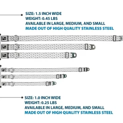 Dog Bone Seatbelt Buckle Collar - Dog Bone White/Black