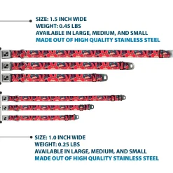 Dog Bone Seatbelt Buckle Collar - Kaleidoscope Balls White/Black