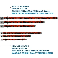 Dog Bone Seatbelt Buckle Collar - Portland Vivid Skyline Red Roses/Black