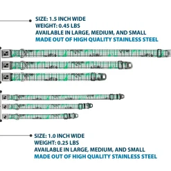 Dog Bone Seatbelt Buckle Collar - Plaid Curls White/Black/Gray/Green