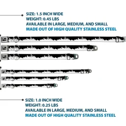 Dog Bone Seatbelt Buckle Collar - Seattle Solid Skyline Black/White