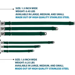 Dog Bone Seatbelt Buckle Collar - Hunter