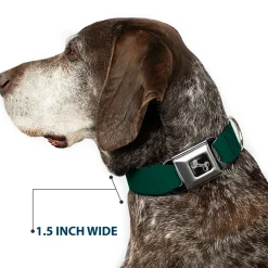 Dog Bone Seatbelt Buckle Collar - Hunter