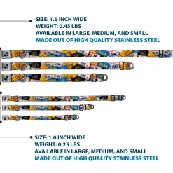 Dog Bone Seatbelt Buckle Collar - Cali License Plates Stacked