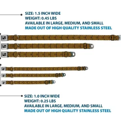 Dog Bone Seatbelt Buckle Collar - Square Target Gold/Black