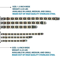 Dog Bone Seatbelt Buckle Collar - Geometric Diamonds Grays/Red/Turquoise