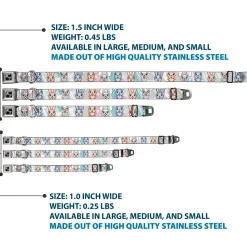 Dog Bone Seatbelt Buckle Collar - Cute Bunnies Multi Pastel