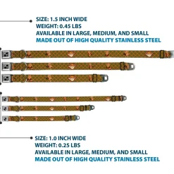 Dog Bone Seatbelt Buckle Collar - Owls Expressions Multi Color