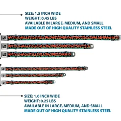 Dog Bone Seatbelt Buckle Collar - Peace Black/Multi Color