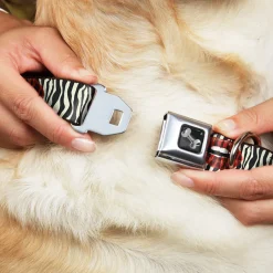 Dog Bone Seatbelt Buckle Collar - Mouth Zebra