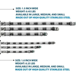 Dog Bone Seatbelt Buckle Collar - Dental X-Rays Black/White