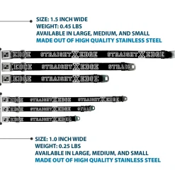 Dog Bone Seatbelt Buckle Collar - STRAIGHT EDGE Black/White