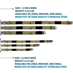 Dog Bone Seatbelt Buckle Collar - SWAG Black/Bling