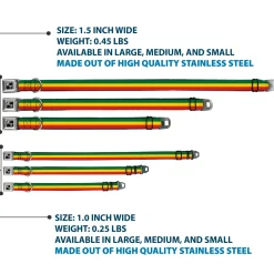 Dog Bone Seatbelt Buckle Collar - Rasta