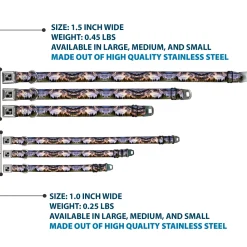 Dog Bone Seatbelt Buckle Collar - Washington MT. RAINIER Valley Landscape