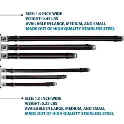 Dog Bone Seatbelt Buckle Collar - Stripe Black/Gray