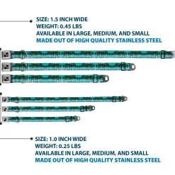 Dog Bone Seatbelt Buckle Collar - Landscape Beach Palm Trees