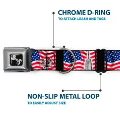 Dog Bone Seatbelt Buckle Collar - Empire State Building NYC