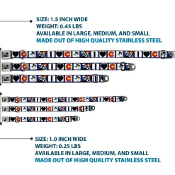 Dog Bone Seatbelt Buckle Collar - I HEART COLORADO SKIING Logos/Mountain