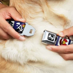 Dog Bone Seatbelt Buckle Collar - I HEART COLORADO SKIING Logos/Mountain