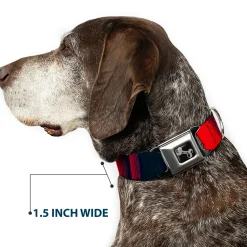 Dog Bone Seatbelt Buckle Collar - Zarape4 Vertical Rasta