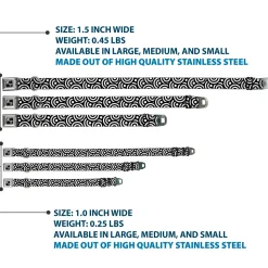 Dog Bone Seatbelt Buckle Collar - Bullseye Stacked Black/White