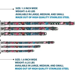 Dog Bone Seatbelt Buckle Collar - Love Love Gray