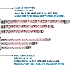 Dog Bone Seatbelt Buckle Collar - Angry Bunnies Gray/Pinks