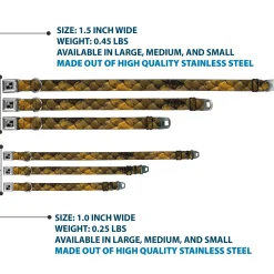 Dog Bone Seatbelt Buckle Collar - Snake Skin CLOSE-UP