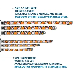 Dog Bone Seatbelt Buckle Collar - BD Cartoon CLOSE-UP