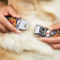 Dog Bone Seatbelt Buckle Collar - BD Cartoon CLOSE-UP