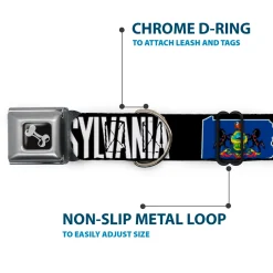 Dog Bone Seatbelt Buckle Collar - Pennsylvania Flag Silhouette WELCOME TO PENNSYLVANIA