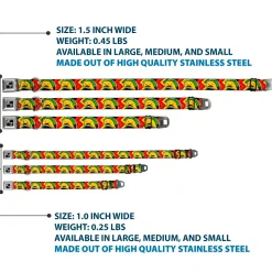 Dog Bone Seatbelt Buckle Collar - Taco Man