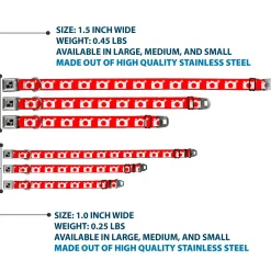 Dog Bone Seatbelt Buckle Collar - Camera Red/White