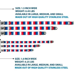 Dog Bone Seatbelt Buckle Collar - France Flags