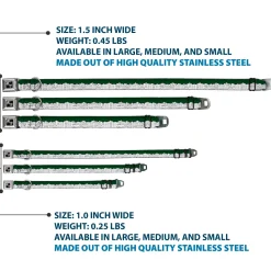 Dog Bone Seatbelt Buckle Collar - Colorado Mountains Green/White/Gray Text