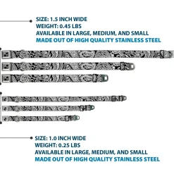 Dog Bone Seatbelt Buckle Collar - Bandana/Skulls Black/White