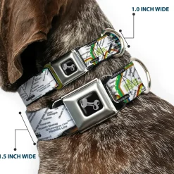 Dog Bone Seatbelt Buckle Collar - Tokyo Subway