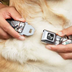 Dog Bone Seatbelt Buckle Collar - Tokyo Subway